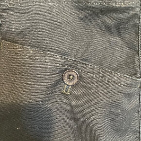 #20 Women's Ralph Lauren Navy Blue Cotton Skirt, Size 16 - Picture 2 of 8